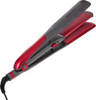 Olsenmark 2 in 1 Hair Straightener with Wide Plate, 1 cm x 24 cm Size - Red/Grey - OMH4085