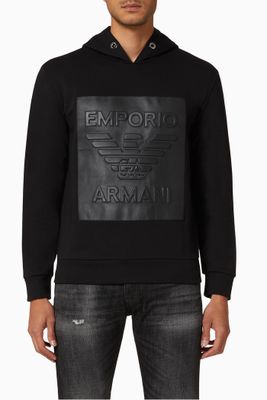 EA Macro Eagle Hooded Jersey Sweatshirt EA Macro Eagle Hooded Jersey Sweatshirt