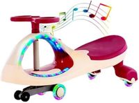Megastar Wiggle Swing And Twist Car For Kids With Lights - Red (UAE Delivery Only)