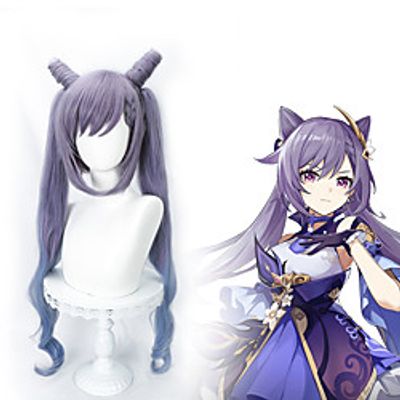 original god cos carved clear ting ni quick rain cosplay ponytail ears split anime wig Lightinthebox