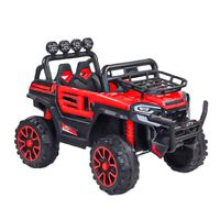 Megastar Ride On 12 V Hurricane SUV Powerwheel Battery Operated Jeep - Red (UAE Delivery Only)