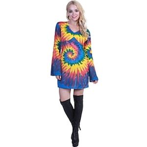 Retro Vintage 1970s Disco Dress Hippie Women's Cosplay Costume Masquerade Party  Evening Dress Lightinthebox