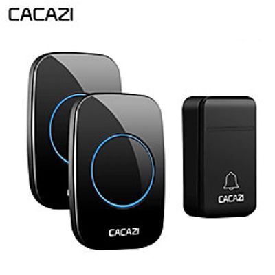 CACAZI FA12 Self-Powered Wireless Doorbell Waterproof Smart No Battery Home Cordless Bell 200M Remote 38 chimes miniinthebox