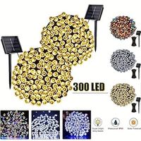 Solar Christmas Lights, 1000500300 LED Solar String Lights Outdoor Waterproof, 8 Modes Solar Lights for Christmas Tree, Halloween, Gardens, Party, Xmas, Outdoors Lightinthebox - thumbnail