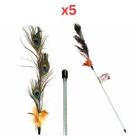 Nutrapet Peek A Boo Cat Wand (Pack Of 5)