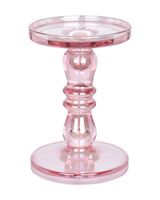 Homesmiths Christmas Candle Holder Pink Luster