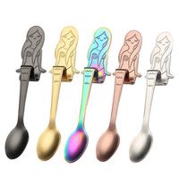 Creative 304 Stainless Steel Curved Coffee Hanging Spoon