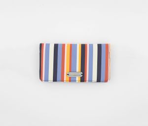 Womens Slim Gusset Seagate Wallet  Autumn Stripe