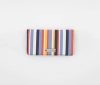 Womens Slim Gusset Seagate Wallet  Autumn Stripe - thumbnail
