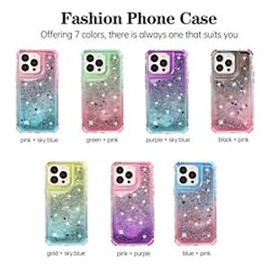 Phone Case For iPhone 15 Pro Max Plus iPhone 14 13 12 11 Pro Max X XR XS 8 7 Plus Back Cover Bling Glitter Shiny Shockproof TPU PC Lightinthebox