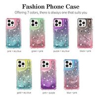 Phone Case For iPhone 15 Pro Max Plus iPhone 14 13 12 11 Pro Max X XR XS 8 7 Plus Back Cover Bling Glitter Shiny Shockproof TPU PC Lightinthebox - thumbnail