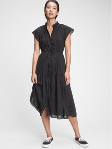 Flutter Sleeve Midi Dress