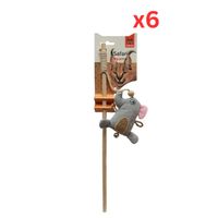 FOFOS Elephant Cat Wand Cat Toy (Pack Of 6)