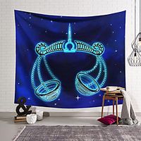 Wall Tapestry Art Decor Blanket Curtain Hanging Home Bedroom Living Room Color blue Polyester Weigh miniinthebox - thumbnail