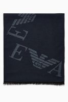 EA Macro Eagle Scarf in Modal-Wool Blend EA Macro Eagle Scarf in Modal-Wool Blend