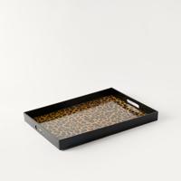 Decorative Rectangular Tray with Cutout Handles - 36x48 cms