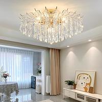 LED Chandelier 42/50/60/80/100cm 6/10/12/14/16 Head Bulb Not Included Electroplated Finish Crystal Metal Modern Contemporary Style Bedroom Dining Room MIni Pendant 110-240V Lightinthebox