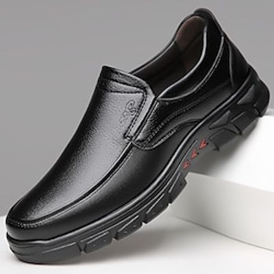 Men's Loafers Slip-Ons Dress Loafers Plus Size Walking Business Casual Chinoiserie Daily Party Evening Synthetic leather Slip Resistant Loafer Black Spring Fall Lightinthebox Men's Loafers Slip-Ons Dress Loafers Plus Size Walking Business Casual Chinoiserie Daily Party Evening Synthetic leather Slip Resistant Loafer Black Spring Fall Lightinthebox