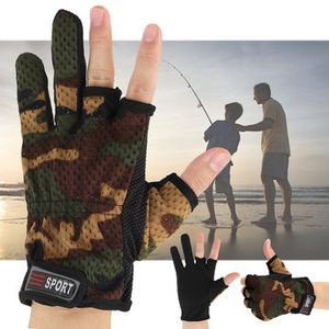 Men Waterproof Camouflage Fishing Gloves Camo Hunting Anti-Slip Shooting Outdoor Mitten