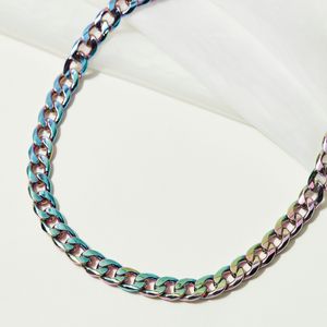 Rebel Single Chain Link Chunky Necklace with Lobster Clasp