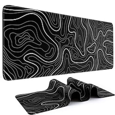 Gaming Mouse Pad Large Keyboard Pad 31.5 x 11.8in Topographic Mouse Pad for Keyboard Extended Desk Pad Keyboard Pad Mouse Mat miniinthebox