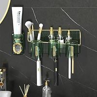Toothbrush Storage Rack Set Without Punching Bathroom Wall-Mounted Toothbrush Storage Rack Home Bathroom Toothbrush Storage Lightinthebox - thumbnail