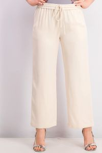 Womens Tie Waist Pants  Beige