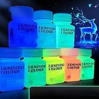 High Brightness Luminous Acrylic Paint 58ml Student Hand-painted DIY Textile Wall Painting Super Bright Light Storage Pigment miniinthebox - thumbnail