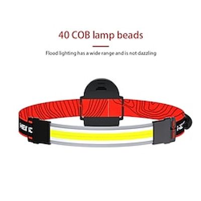 USB rechargeable lightweight LED floodlight headlight outdoor camping head-mounted soft light patch COB headlight Lightinthebox USB rechargeable lightweight LED floodlight headlight outdoor camping head-mounted soft light patch COB headlight Lightinthebox