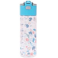 Eazy Kids Tritan Water Bottle With Snack Box Shark - Blue 450ml