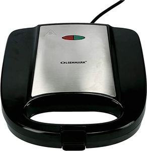 Olsenmark Grill Maker with Non Stick Coating Plate Black - OMGM2320