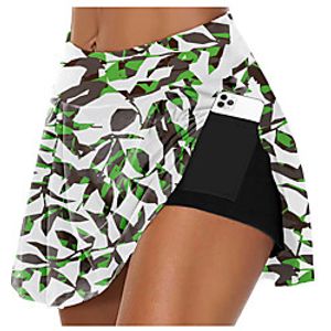 21Grams Women's High Waist Athletic Skort Running Skirt 2 in 1 Running Shorts with Built In Shorts Athletic Bottoms 2 in 1 Side Pockets Summer Fitness Gym Workout Running Training Exercise Quick Dry Lightinthebox
