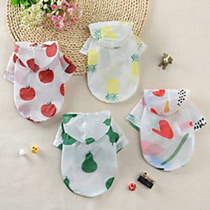 Dog Cat Coat Elegant Adorable Cute Dailywear Casual  Daily Dog Clothes Puppy Clothes Dog Outfits Breathable Yellow Red Blue Costume for Girl and Boy Dog Fabric XS S M L XL Lightinthebox