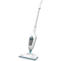 Black+Decker 1300W Steam Mop with Superheated Steam | Swivel Head and Microfibre Pad for Home & Office | White/Blue | FSM13E1-B5 | 2 Years Warranty