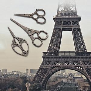 Antique Vintage Eiffel Tower Scissors
