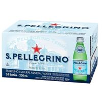 San Pellegrino Natural Sparkling Water Glass 250ml Pack of 24 San Pellegrino Natural Sparkling Water Glass 250ml Pack of 24