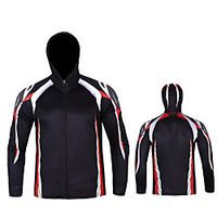 CAWANFLY Men's Hoodie Jacket Fishing Jacket Outdoor Long Sleeve UPF50 UV Protection Quick Dry Waterproof Zipper Lightweight Jacket Top Autumn / Fall Spring Summer Athleisure Fishing Camping  Hiking miniinthebox - thumbnail