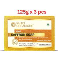 Khadi Organique Saffron Soap 125G (Pack Of 3)