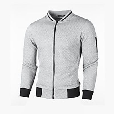 Men's Long Sleeve Running Jacket Jacket Top Athletic Athleisure Moisture Wicking Breathable Soft Fitness Gym Workout Running Training Exercise Sportswear Solid Colored Normal Burgundy Dark Gray Gray Lightinthebox