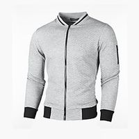 Men's Long Sleeve Running Jacket Jacket Top Athletic Athleisure Moisture Wicking Breathable Soft Fitness Gym Workout Running Training Exercise Sportswear Solid Colored Normal Burgundy Dark Gray Gray Lightinthebox - thumbnail