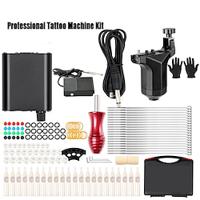 Beginner Rotary Tattoo Machine Kit Gun Power Supply Premium Needles Grip Box Set Lightinthebox