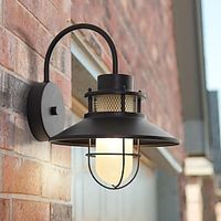 LED Wall Sconce Lighting Fixture IP65 Waterproof Rustproof Aluminum Glass Lantern Wall Lamp Lantern Courtyard Garden Balcony Villa Decorative Lights 110-240V miniinthebox - thumbnail