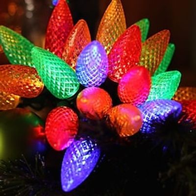 C9 Christmas Lights 2550100FT Color Changing Group Control Outdoor String Lights, Preset Modes Music Timer Waterproof Extendable for Holiday Xmas Tree Garden Decoration Lightinthebox