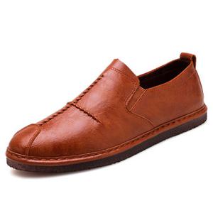 Men Cap Toe Slip Ons