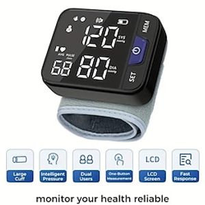Arm Cuff Monitors  Blood Pressure Monitor Approved Medical Sphygmomanometer Bp Monitor Digital Tenometer Cuff Heartbeat Tensiometer Lightinthebox