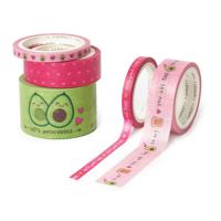 Legami Tape By Kit - Set of 5 Paper Sticky Tapes - Avocado