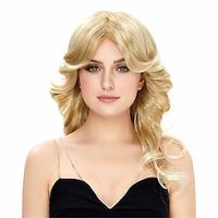 Christmas Vacation Accessories Ellen Griswold cosplay Halloween blonde wig Lightinthebox - thumbnail