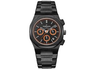 Tornado Mens Chronograph Black Dial Watch - T21102-BBBBO