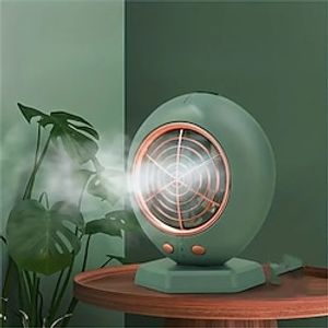 Mini USB Charging Air Conditioning Fan Air Circulation Fan Oval Water Cooling Mini Fan Air Cooler With 3-Speed Mute Mini Air Conditioner For Room Office Dorm Bedroom Lightinthebox