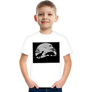 Kids Boys' T shirt Tee Short Sleeve Graphic Rainbow Children Tops Active 3-12 Years miniinthebox